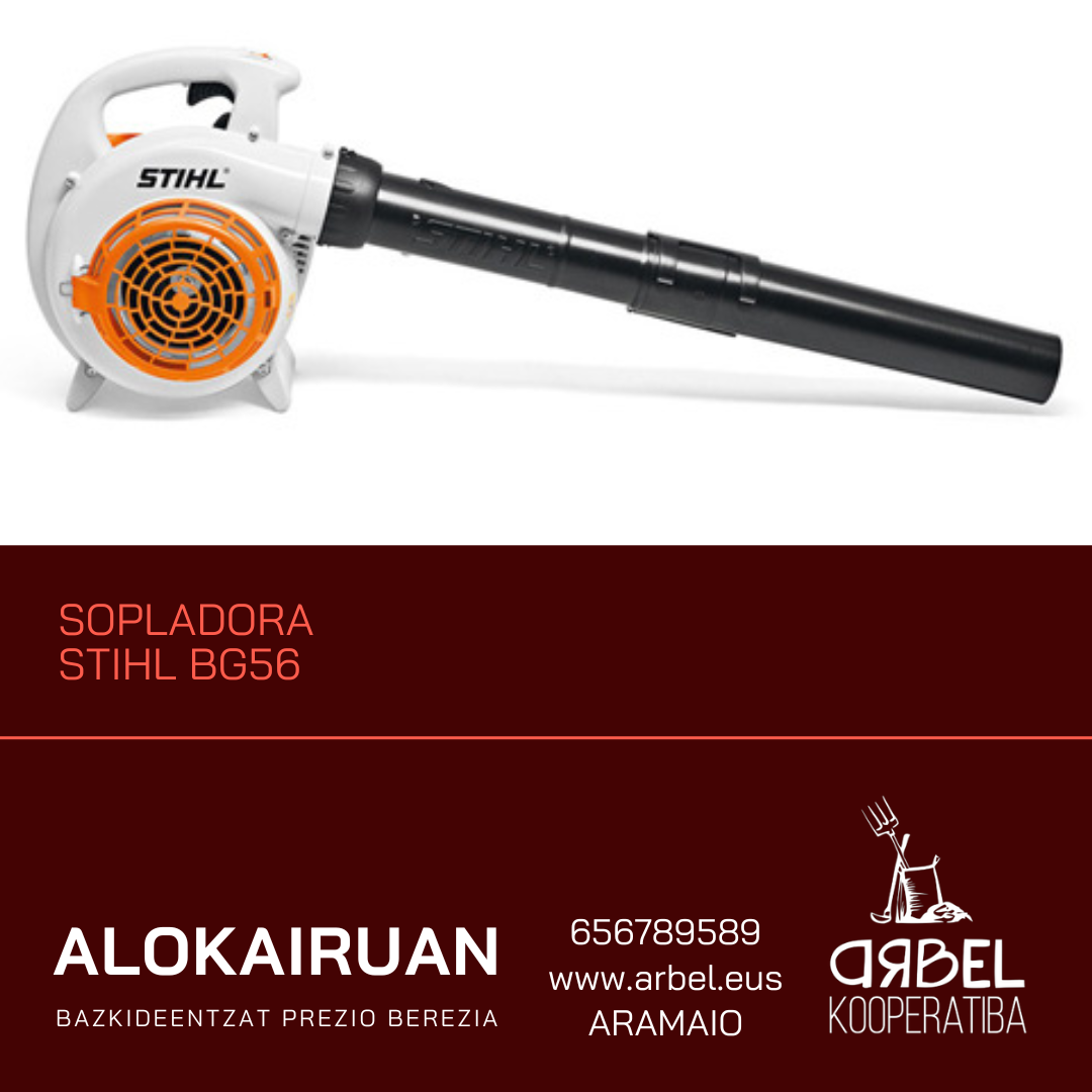 Sopladora STIHL BG56 alokairuan
